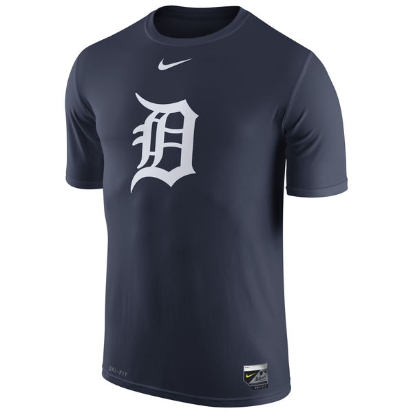 MLB Men Detroit Tigers Nike Authentic Collection Legend Logo 1.5 Performance TShirt  Navy->->Sports Accessory